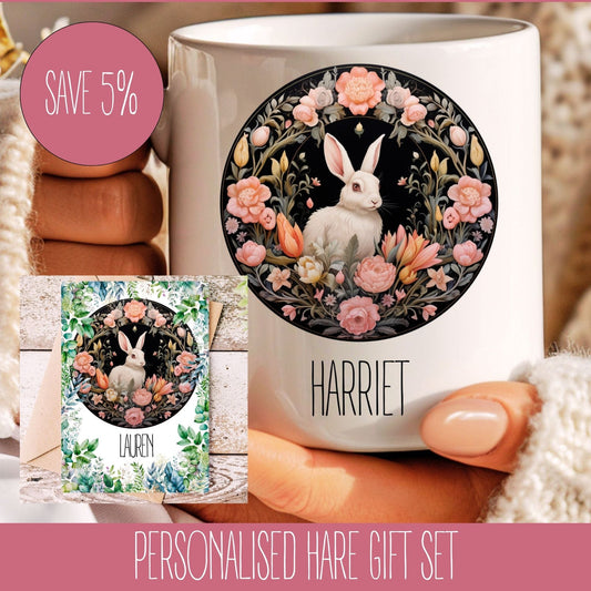 Hare Coffee Mug Gift Set