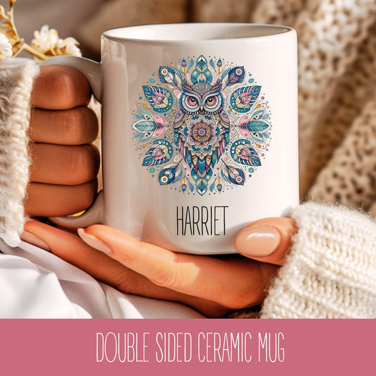 Mandala Owl Coffee Mug