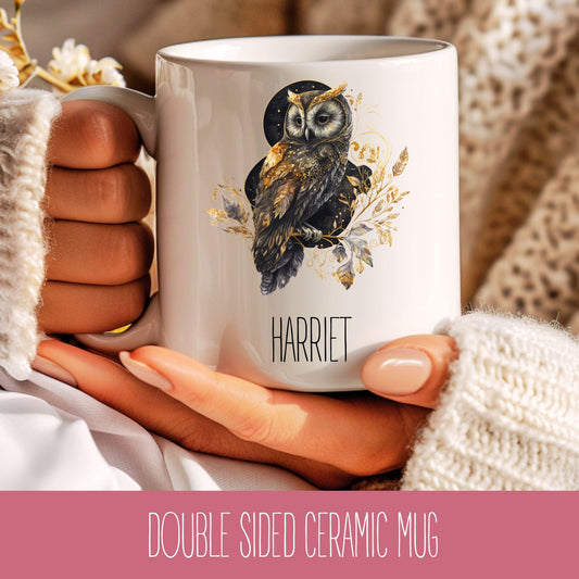 Owl Design Coffee Cup