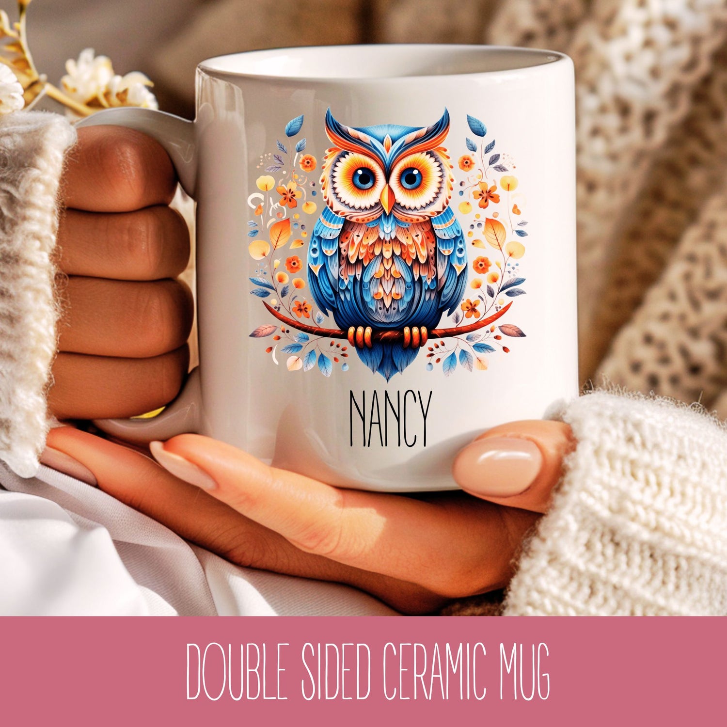 Owl Personalised Coffee Mug