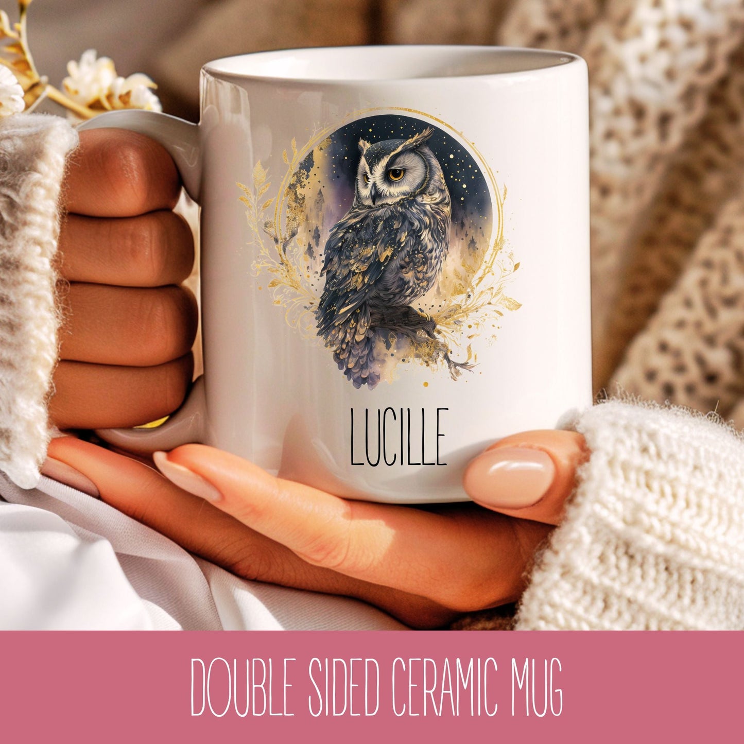 Owl Design Coffee Mug