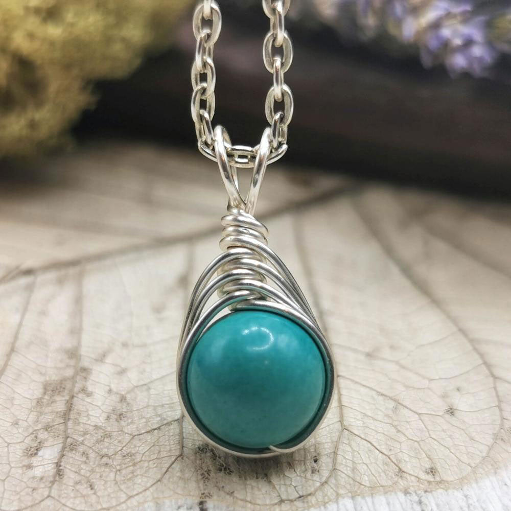 Turquoise on sale gemstone necklace