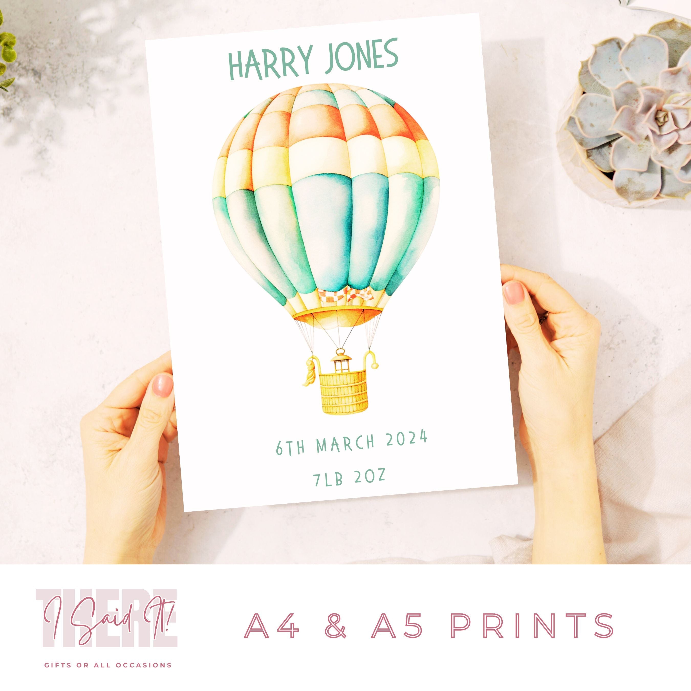 Personalised Baby Boy Print | Baby Boy Nursery Print – Beautifully ...