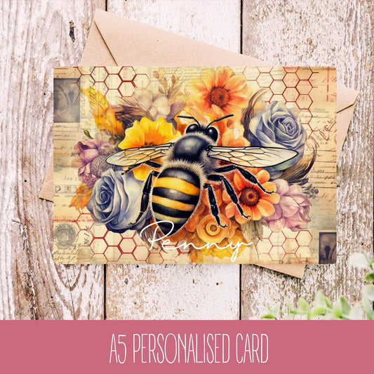 Personalised Bee Lover Card