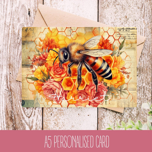 Personalised Bee Occasion Card