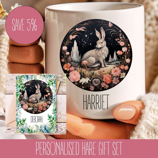 Personalised Gift With Hares On