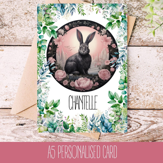 Personalised Hare Card