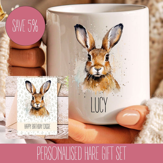 Personalised Hare Present For Her