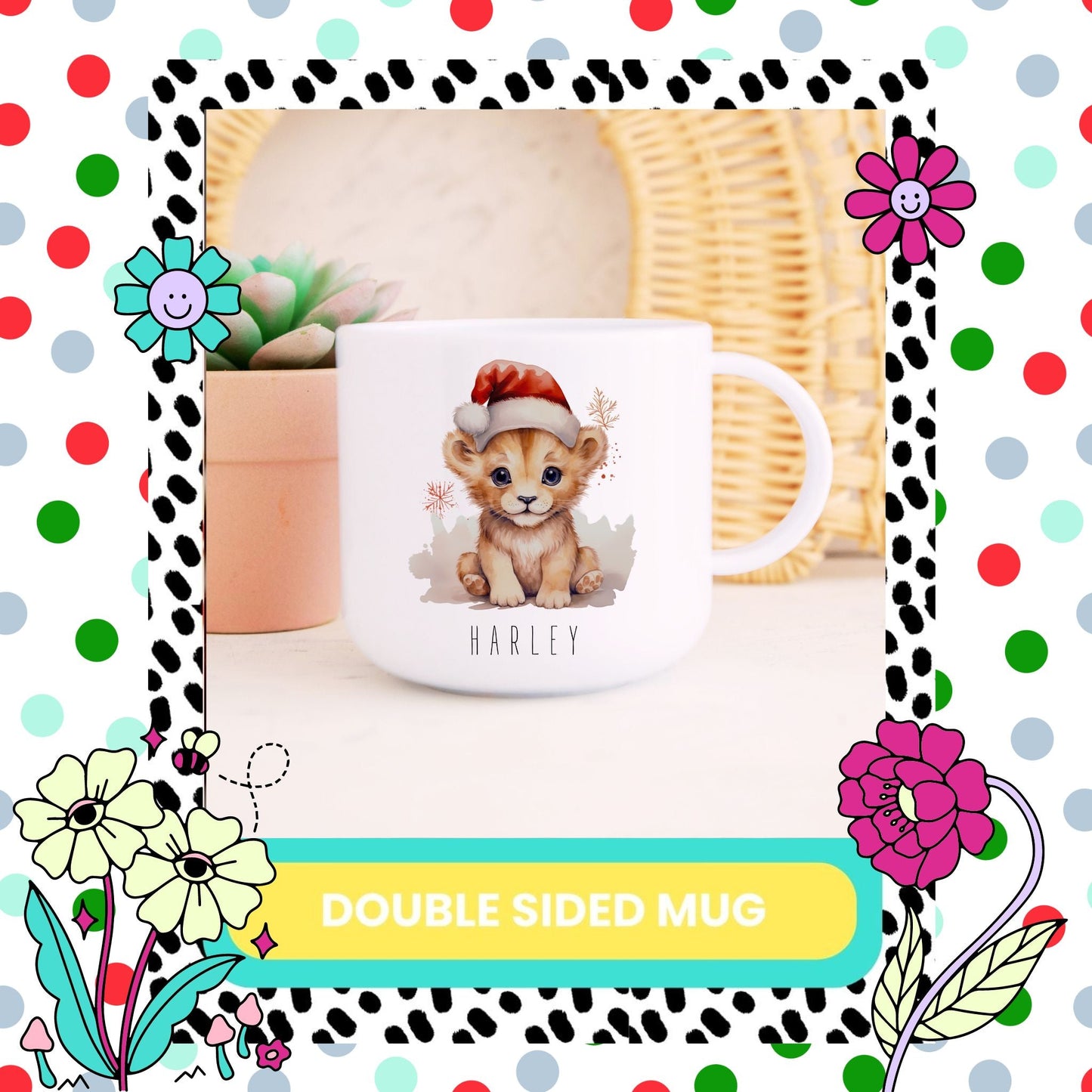 Non Breakable Tiger Christmas Mug