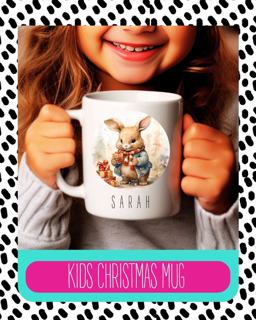 Personalised Rabbit Christmas Gift