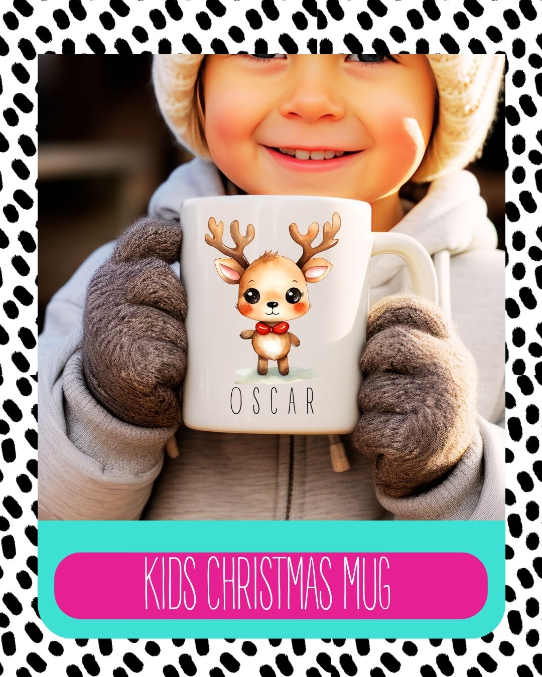 Personalised Reindeer Mug