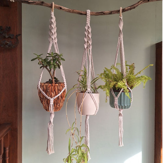 macrame pot holder