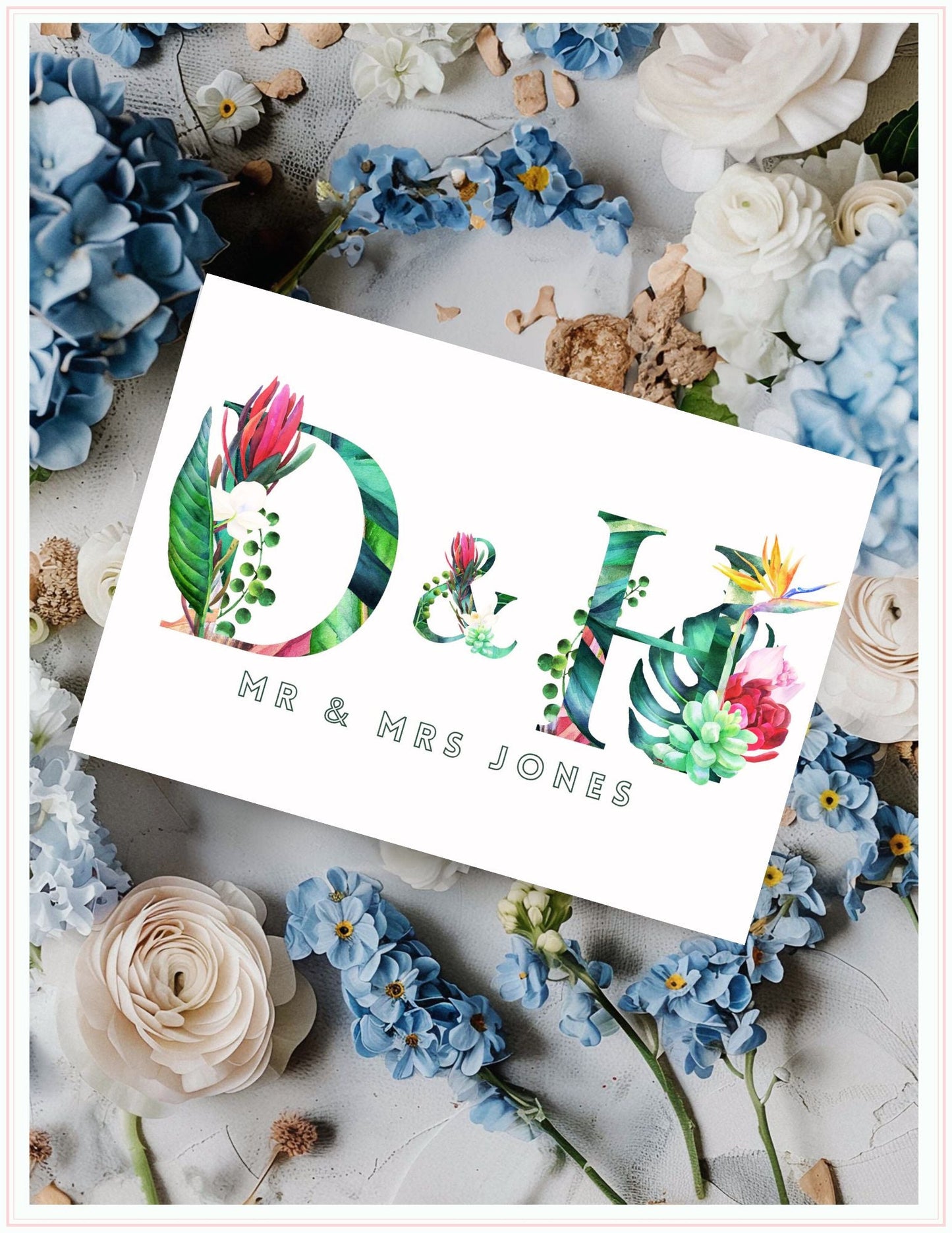 Tropical Wedding Card