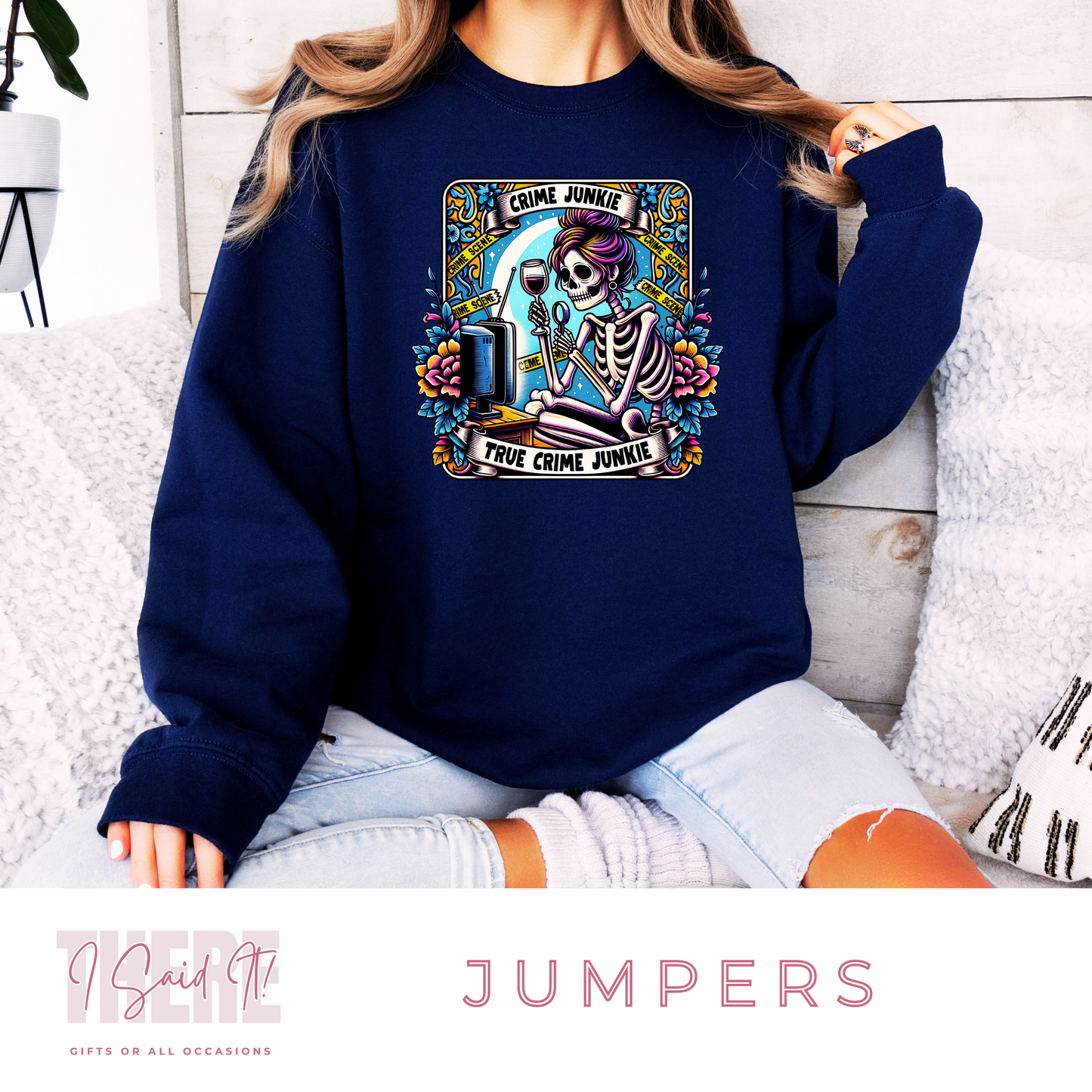 True Crime Junkie Jumper | Crime Junkie Gift Ideas