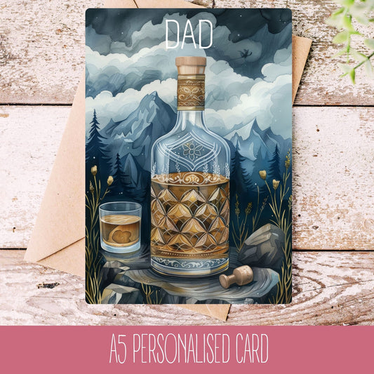 Whiskey Personalised Card