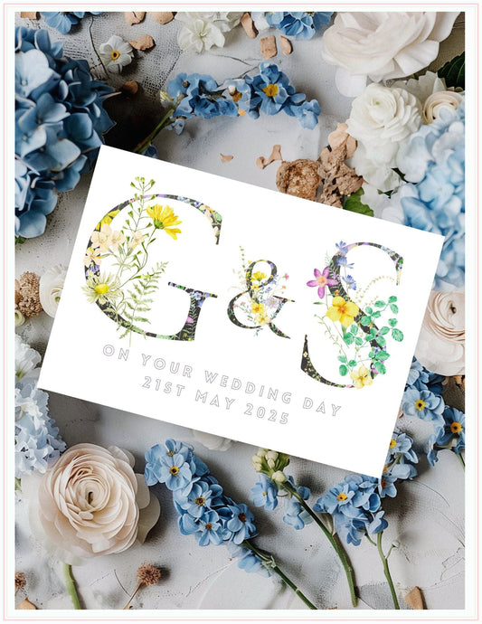 Wildflower Wedding Card