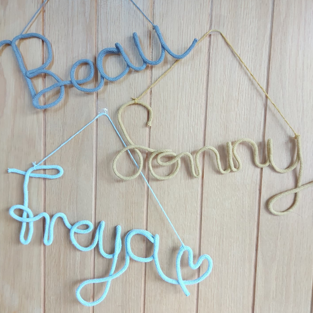 customised name wall decor