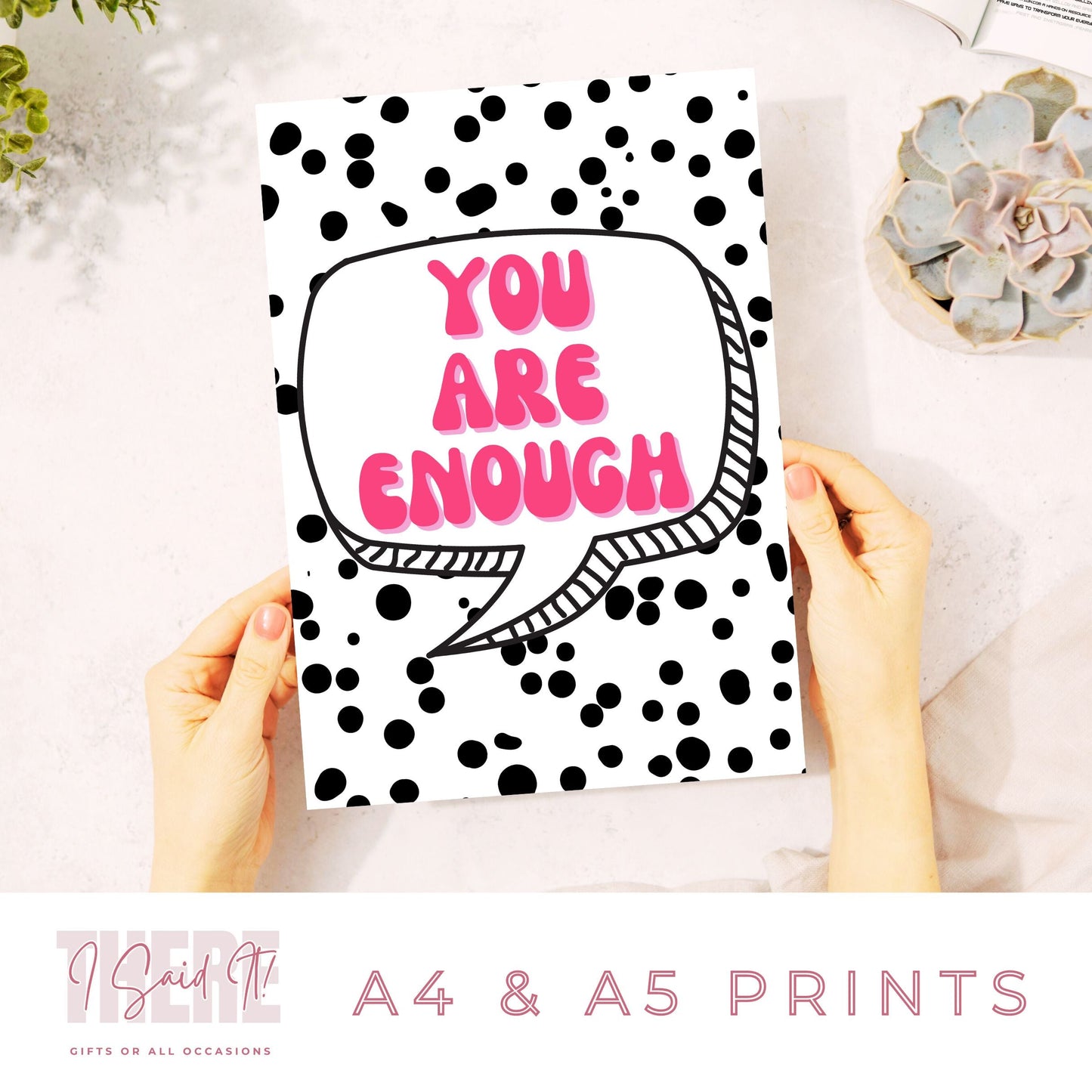 you are enough print