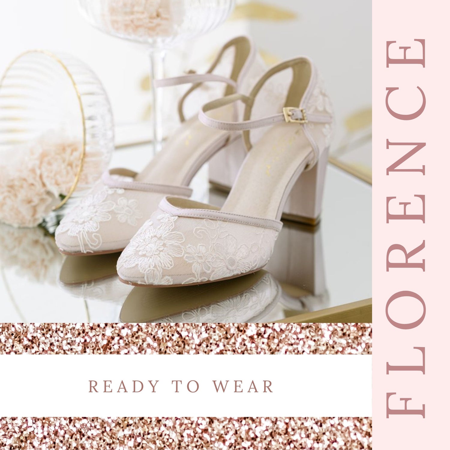 Ivory White Wedding shoes Lace Ladies Prom Bridal Bridesmaid Flat High Low  Heels | eBay