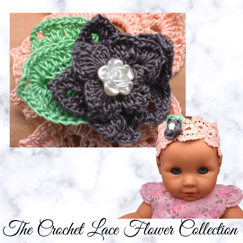 crochet baby headband