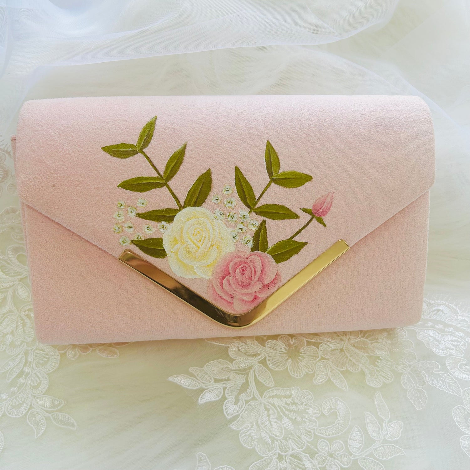 Blush pink best sale bag for wedding