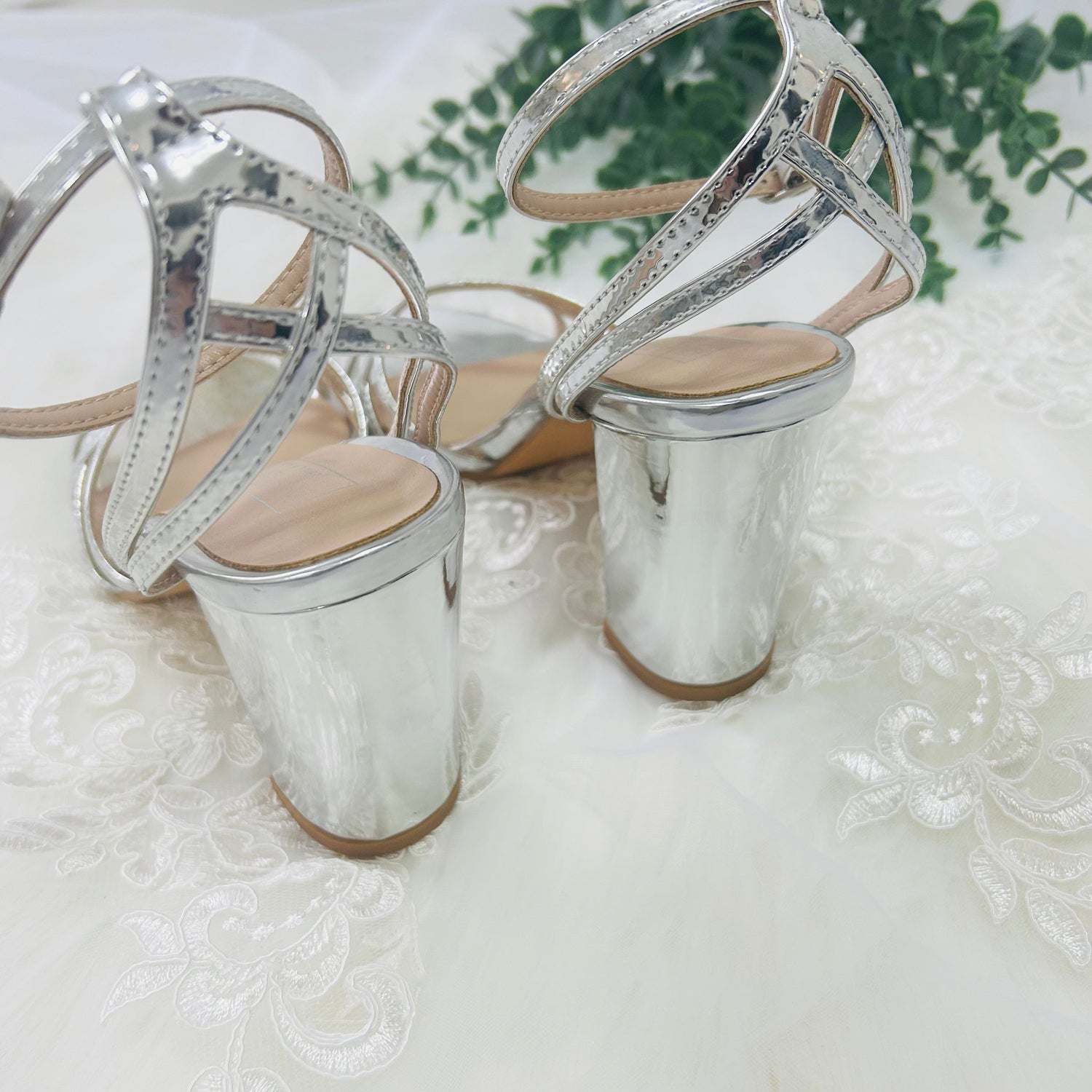 Silver wedding sandals uk online