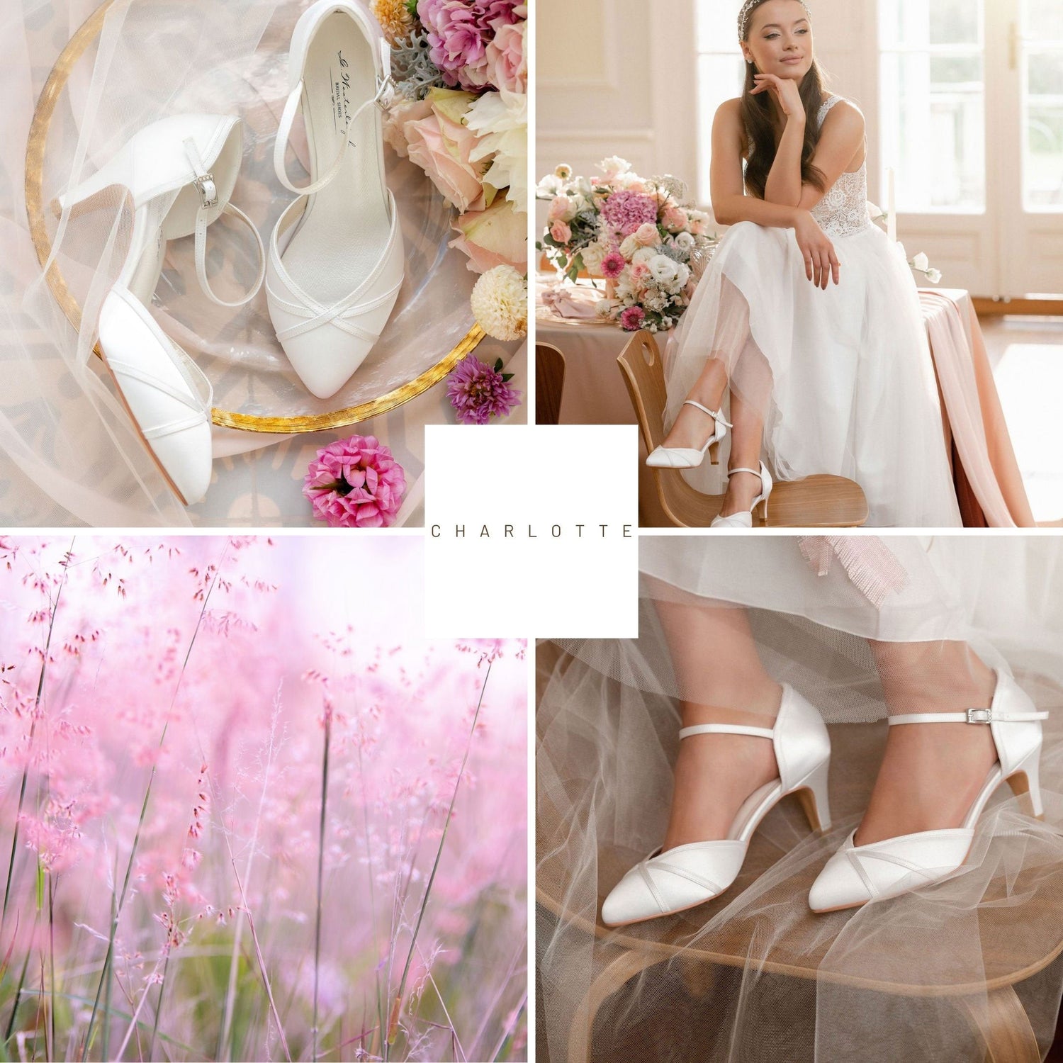 Small heel clearance bridal shoes