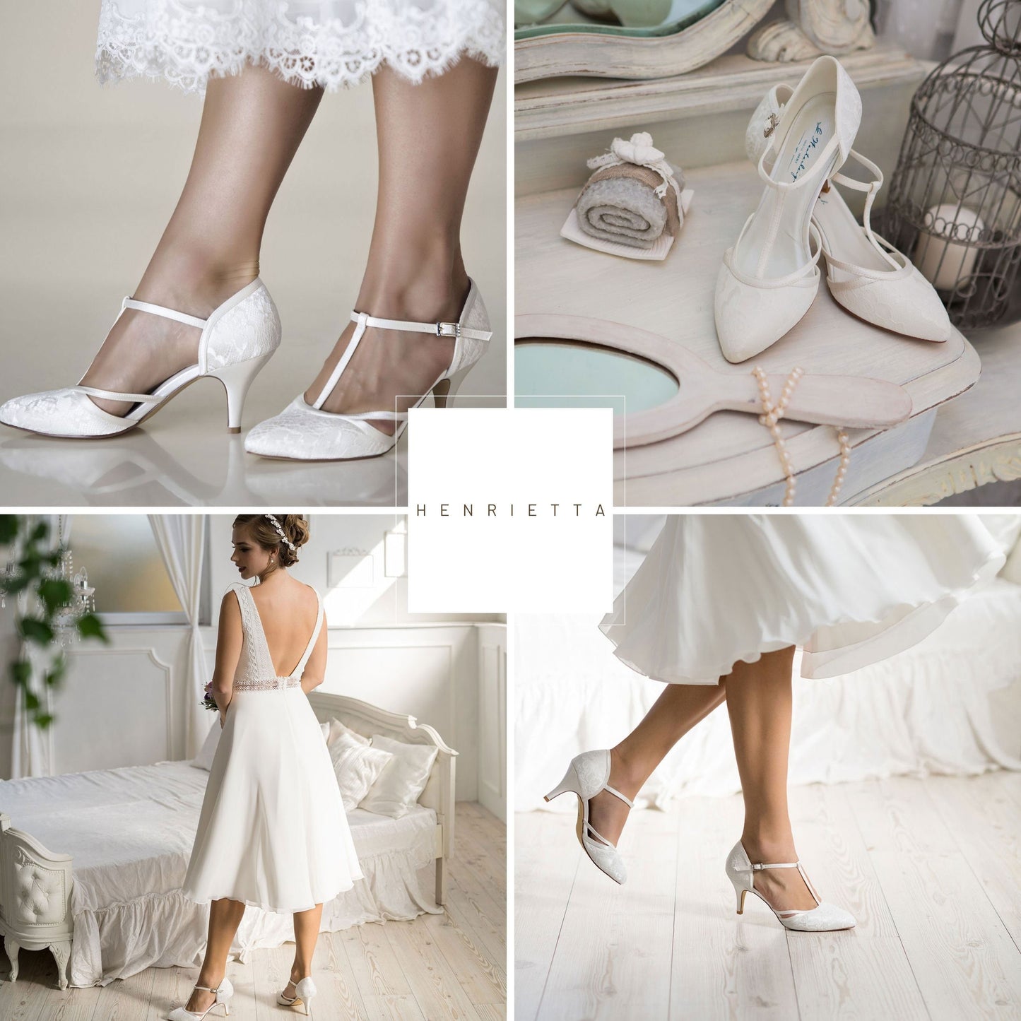 Ladies ivory sales wedding shoes