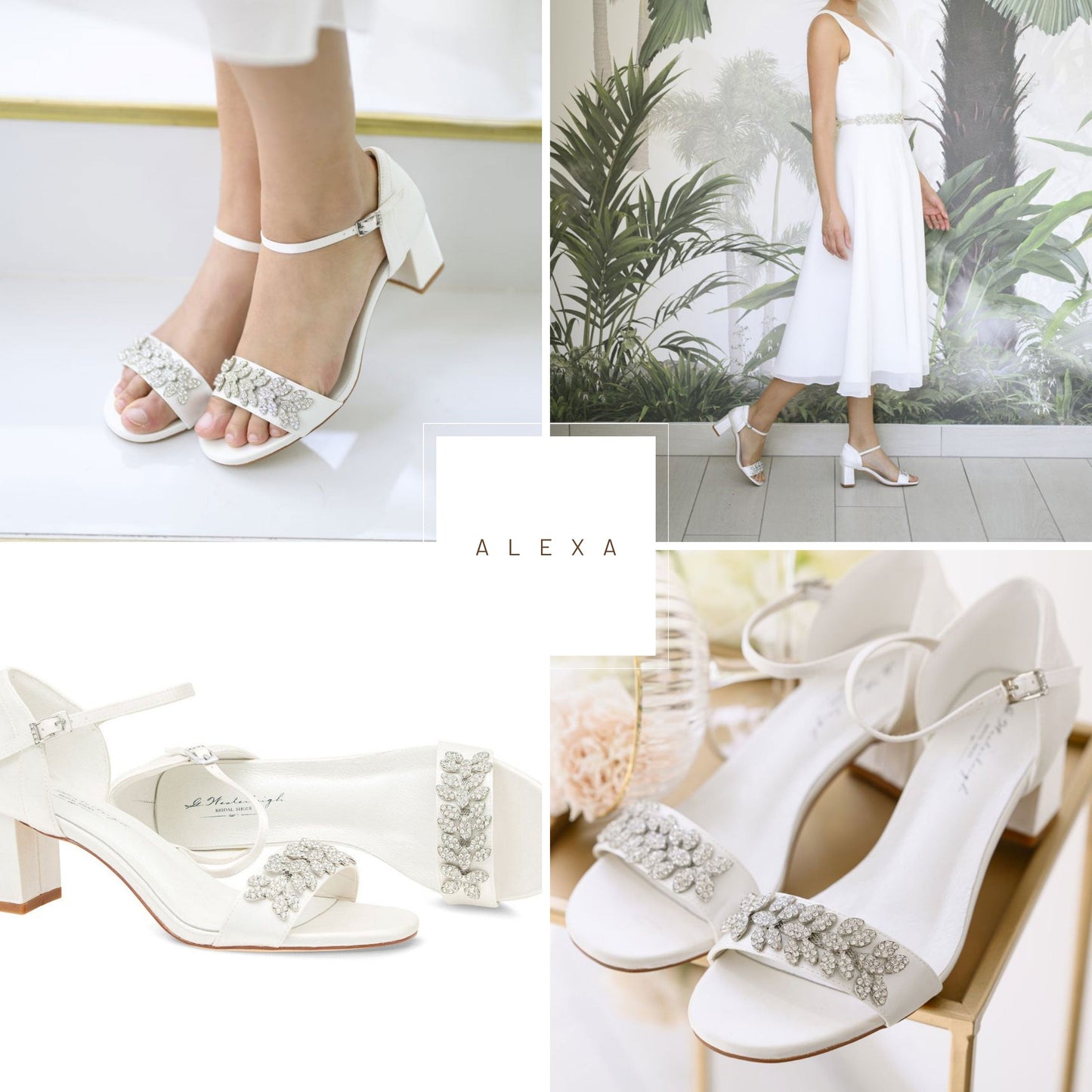 White Kitten Heel Wedding Shoes For Brides on Luulla