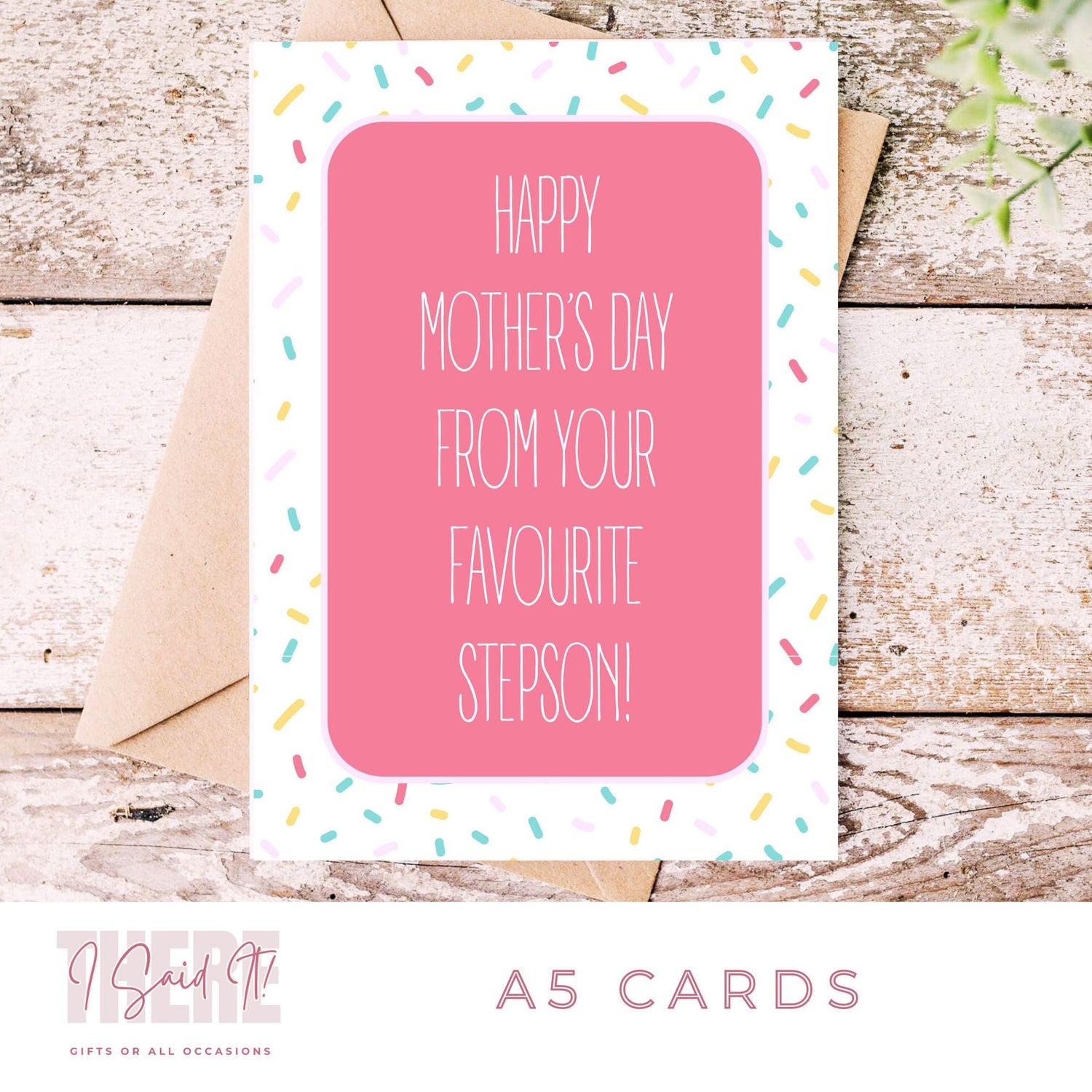 Stepmother Mothers Day Card Step Mum Mothers Day Card Beautifully