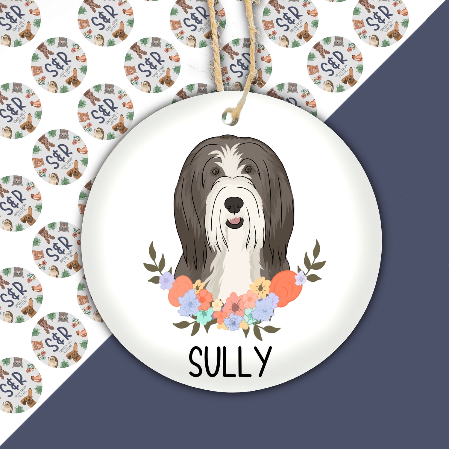 bearded-collie-christmas-decoration