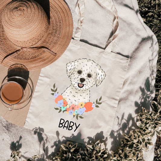 bichon-frise-tote-bag