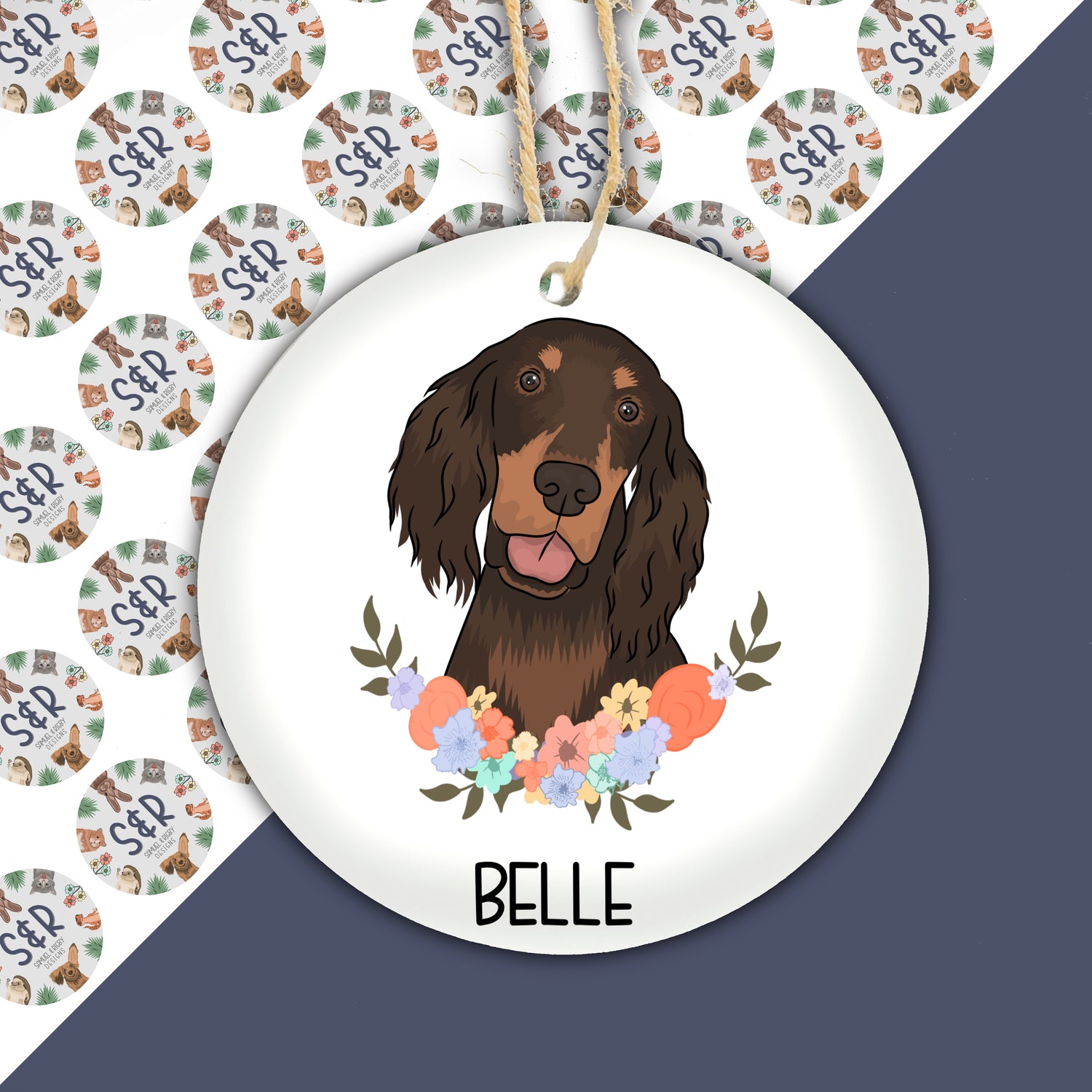 gordon-setter-christmas-decoration