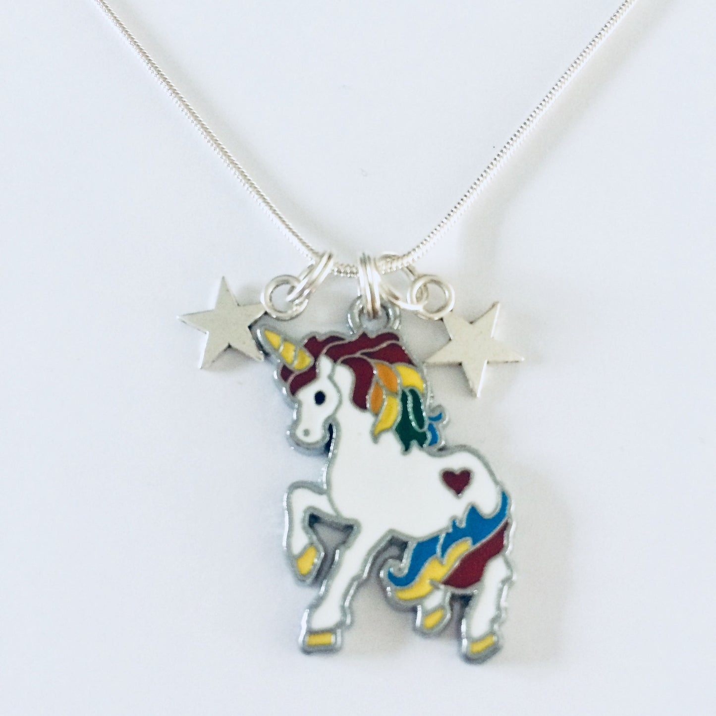 Unicorn Necklace, Fairytale Jewellery, Unicorn Gift Idea, Fairytale Gift, Fantasy Jewelry, Magical Gift, I Believe In Unicorns Gift, Stars.