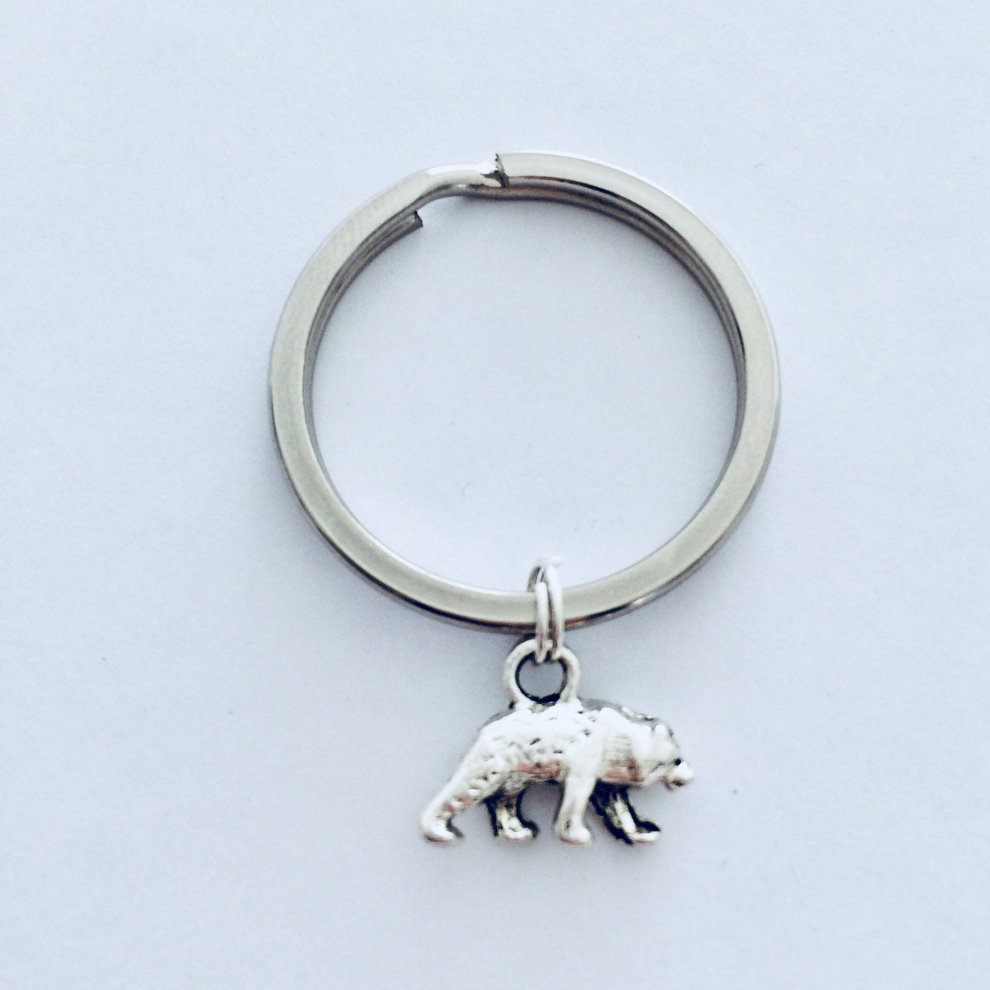 Bear Keychain, Bear Keyring, Grizzly Bear Gift, Nature Lover, Woodland Animals, Bear Related Gifts, Bear Lover, Cute Bear Keychain, For Her.