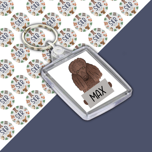 personalised-poodle-keyring